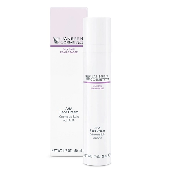 01_AHA_Face_Cream_50ml کرم بازسازی کننده پوست چرب حاوی AHA یانسن (50 میل) 65665
