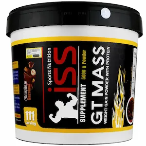 پودر جی تی مس 5000 گرمی برند ISS طعم نوتلا4543543