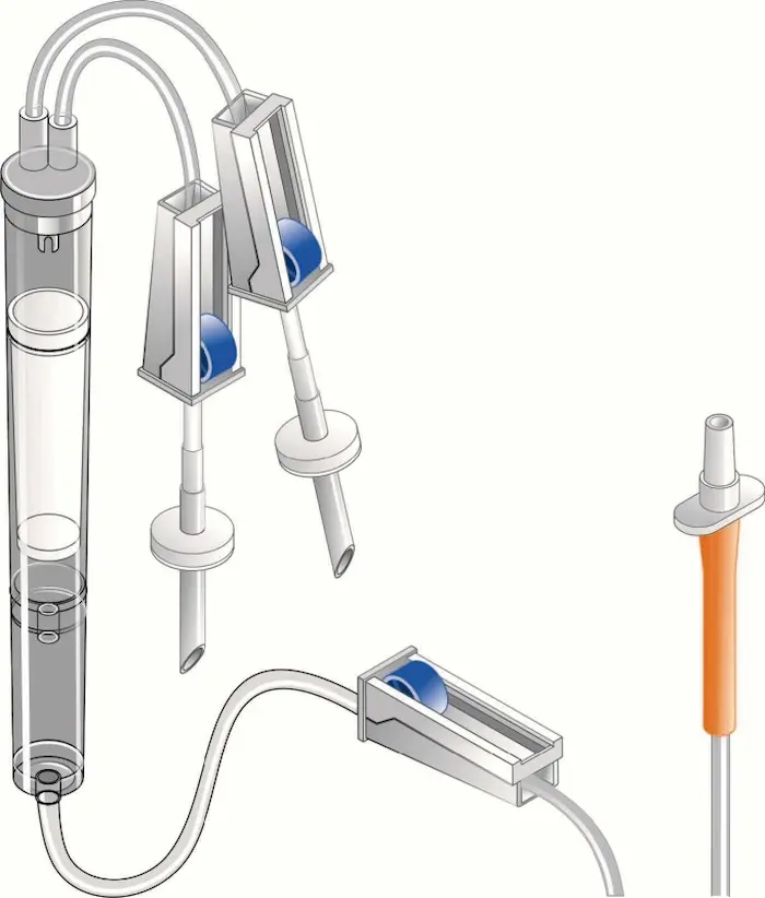 تزریقخون دو اسپایکه ست تزریق خون دو اسپایکه برند سوپا 3432332