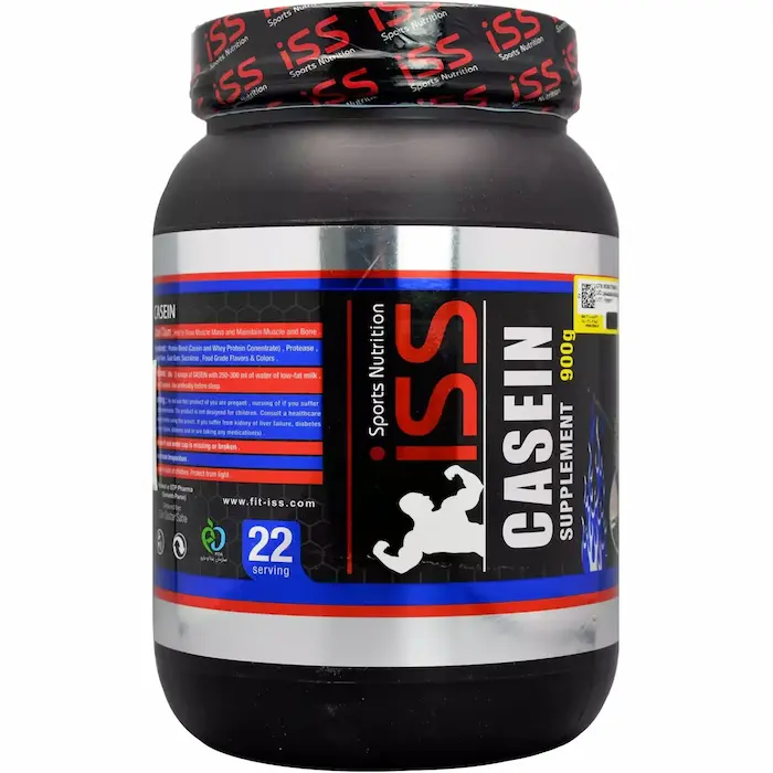 کازئین شکلات پودر کازئین طعم شکلات 900 گرمی برند iss534534534