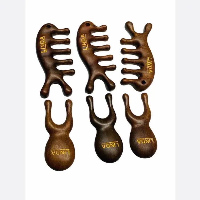 شانه وماساژور لیندا شانه و ماساژور چوبی لیندا 4342312312